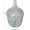 22" Frosted Clear Spanish Bottle Recycled Glass Vase
